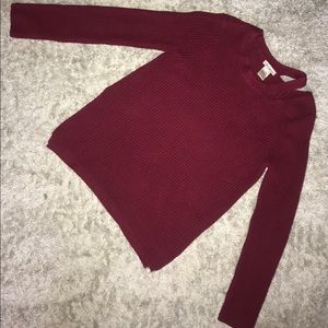 Super cute cut shoulder detail sweater